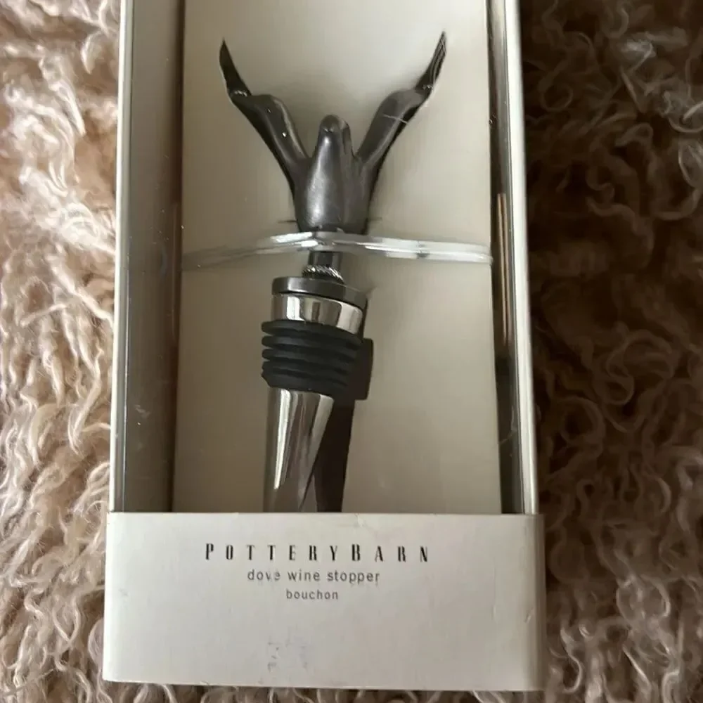 Rare Pottery Barn Dove Wine Stopper/ Néw in Box